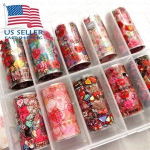 Valentines Nail Foil Transfer Decal
